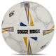 М'яч футбольний професійний ручне прошиття, ламінований №5 PU SOCCERMAX FB-9492 (PU, біло-синьо-золотий) - изображение 3