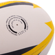 М'яч для регбі ручне зшивання Joma J-MAX 400680-209 (гума, поліестер, бавовна, №3, біло-жовто-синій) - изображение 7