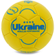 М'яч футбольний №3 PU матовий машинне прошиття UKRAINE International Standart FB-9308 (№3, жовтий) - изображение 3