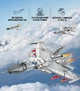 Конструктор военный 4 в 1 истребитель J-15 – Самолет, Вертолет, Бомбардировщик, Истребитель (2 варианта каждый + большая модель) на 777 деталей - изображение 3
