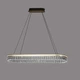 Люстра світлодіодна-LED овальна кришталева DIMMER Sneha (99659916055/1000 BLACK) - зображення 1