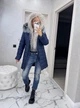Fashions • Куртка женская зимняя Софи Fashions 52 синий (№1876-мк) - изображение 4