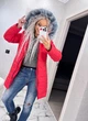 Fashions • Куртка жіноча зимова Софі Fashions 44 червоний (№1876-мк) - зображення 10