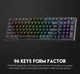 Клавіатура механічна ігрова з підсвічуванням Fantech ATOM96 MK-890 Red switch, Eng/Укр/Рус, Black - зображення 8