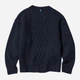 Детский вязаный свитер для мальчика Uniqlo 796301455 110 см Синий (1159829153) - изображение 2
