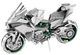 Металлический 3D конструктор "Мотоцикл Kawasaki Ninja H2R", Metal Earth, ICX021 - изображение 1