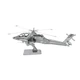 Metalowy 3D konstruktor Fascinations Metal Earth Śmigłowiec szturmowy AH-64 Apache MMS083 (32309010831) - obraz 3