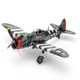 Металлический 3D конструктор "Истребитель P-47 Thunderbolt", Metal Earth, ME1002 - изображение 2