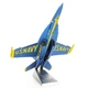 Металевий 3D конструктор "Винищувач F/A-18 Super Hornet Blue Angels", Metal Earth, ICX212 - зображення 2