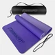 Килимок для йоги та фітнеса EasyFit TPE+TC 6мм двошаровий + Чохол бузковий з св.бузковим - зображення 1