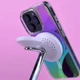 Противоударный чехол TPU Galaxy Sparkle (MagFit) для Apple iPhone 14 Pro Chroma+Glitter - изображение 4