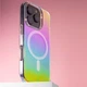 Противоударный чехол TPU Galaxy Sparkle (MagFit) для Apple iPhone 16 Pro Chroma+Glitter - изображение 3