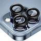 Защитное стекло Epik Metal Classic на камеру (в упак.) для Apple iPhone 15 Pro (6.1") / 15 Pro Max (6.7") Черный / Midnight - изображение 3