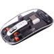 Беспроводная аккумуляторная мышь Gelius Aura GP-WM001 Transparent/Grey (бесшумная) - изображение 3