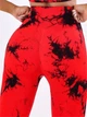 Легінси жіночі спортивні з пуш-ап Tie Dye 18901 S червоний мармур 5061800 - зображення 3