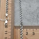 Мужская серебряная цепочка бисмарк черненая 50 см ширина 3.5 мм 1055/7.5/50 - изображение 6