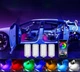 Светодиодная подсветка салона авто RGB подсветка ног в авто 4шт USB Bluetooth приложение APP - изображение 2