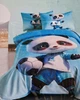 Комплект постільної білизни Colorful Home підлітковий фланель Панда з м'ячем - зображення 1