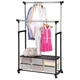 Телескопічна стійка для одягу - Double Pole Clothes Horse - зображення 5