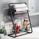 Універсальний кухонний металевий органайзер полиця для овочів фруктів 39x28x18 см чорний метал - зображення 4