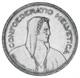 Монета Швейцария 5 франков 1953 Серебро F-VF - изображение 2