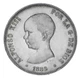 Монета Іспанія 5 песет 1889 Срібло F-VF Король Альфонсо XIII (1886 - 1931) (Ag 900, 25 грам) - зображення 1