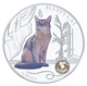 Монета Фиджи 2 доллара 2013 Серебро Proof Пушистая кошка - Сомалийская кошка (Ag 999, унция, 31,1 грамм) - изображение 4