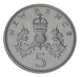 Монета Великобритания 5 пенсов 1969 F-VF - изображение 2