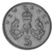 Монета Великобритания 5 пенсов 1970 F-VF - изображение 2