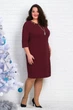 Плаття Alenka Plus 14228-3, 54, бордовий - изображение 3