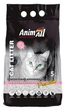 Наполнитель для котов 5 л Бентонитовый белый Animall с ароматом детской пудры - изображение 1