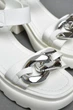 Босоножки женские белого цвета Goldenbel размер 38 (201001) - изображение 4