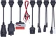 Комплект OBD2 переходников для диагностики легковых авто RCS для сканеров DS150E и Autocom CDP+ 8 шт (RCS0009) - изображение 1