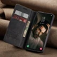Чехол-книжка CaseMe из нубука для Xiaomi Redmi 14C Чёрный - изображение 3