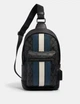 Сумка мужская Coach West Pack In Signature Canvas With Varsity Stripe 2999 - изображение 1