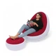 Кресло надувное с пуфом-подставкой для ног с насосом AIR SOFA ART 9233 Красный (4-2103889903) - изображение 1