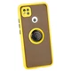 Чохол Fiji Colorframe для Xiaomi Redmi 10A матовий бампер з кільцем підставкою Yellow - зображення 1