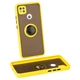 Чохол Fiji Colorframe для Xiaomi Redmi 10A матовий бампер з кільцем підставкою Yellow - зображення 2