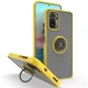 Чехол Fiji Colorframe для Xiaomi Redmi Note 10 / Note 10S матовый бампер с кольцом подставкой Yellow - изображение 1