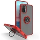 Чехол Fiji Colorframe для Xiaomi Redmi Note 10 / Note 10S матовый бампер с кольцом подставкой Red - изображение 1