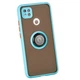 Чохол Fiji Colorframe для Xiaomi Redmi 10A матовий бампер з кільцем підставкою Turquoise - зображення 1