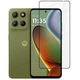 Захисне скло Fiji Premium для Motorola G15 / G15 Power повне проклеювання Anti-Static чорний - зображення 1