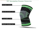 Наколенник компрессионный спортивный для суставов Knee Support, эластичный бандаж для стабилизации и поддержки коленного сустава при травмах и спорте, ортопедический фиксатор размер XL Серый с зеленым KNS-01-XL - изображение 11