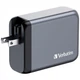 Зарядний пристрій Verbatim GaN 200Вт, 4 порта (2xUSB-C-100 Вт,USB-C-65 Вт /USB-A -3.0) (32204) - изображение 4
