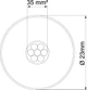 Изолированный токоотвод ø23мм 35мм.кв медь черный (бухта 100м) [5408018] isCon PR 90SW OBO bettermann - изображение 2