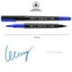 Маркер акварельний SANTI Brush Pen SW-15 синій двосторонній 391015 - зображення 2
