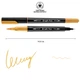 Маркер акварельний SANTI Brush Pen SW-03 медовий двосторонній 391003 - зображення 2