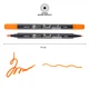 Маркер акварельний SANTI Brush Marker SWB-04 помаранчевий двосторонній 391060 - зображення 2