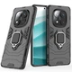Противоударный чехол Transformer с кольцом для Xiaomi Redmi Note 14 Pro 4G (Черный / Soul Black) Epik (224954) - изображение 6