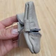 Ключница длинная из кожи светлая длинная 2 отдела 15×8 см - изображение 5